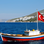 튀르키예 그리스 주요 이슈 - Aegean Sea Tensions**

"A scenic view of the Aegean Sea with islands in the background, showing both...