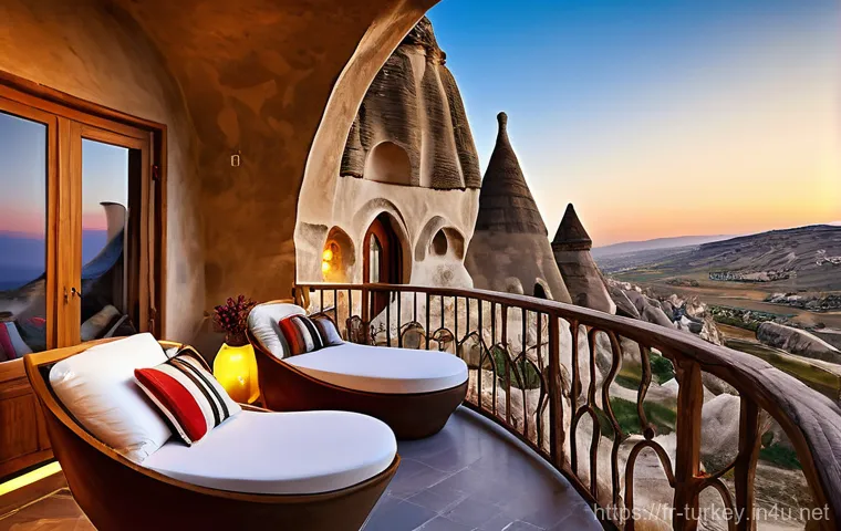 튀르키예 주요 도시별 숙소 리뷰 - Prompt 1: Cappadocia Cave Hotel Morning View**