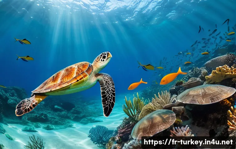튀르키예의 해양 보호 정책 - **"Underwater Sanctuary in a Turkish Marine Protected Area"**
    A vibrant, ultra-realistic underwa...